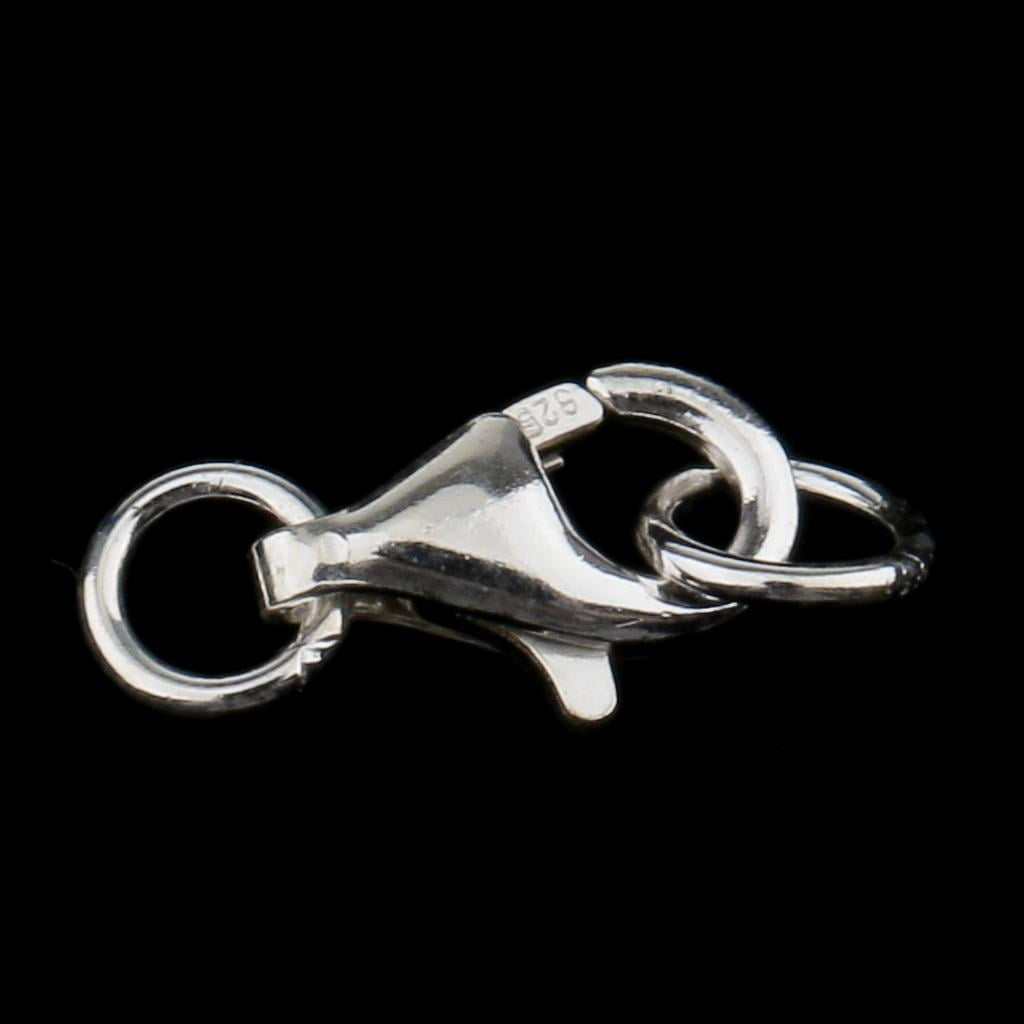 5 Sets 925 Sterling Lobster for DIY Jewelry Making 11mm
