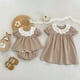 thumbnail image 4 of Vestido de princesa con cuello de encaje para niña, vestidos de estilo coreano con mangas abullonadas, camisa para muñeca bebé, conjunto Bloomer, traje para hermanas, 4 of 6
