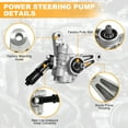 thumbnail image 3 of Power Steering Pump Compatible with 2005-2008 Honda Pilot 2005-2010 Honda Odyssey 2007-2013 Acura MDX Replace OE Part # 21-5442 56110-RGL-A03 56110-RYE-A02 56110-PVJ-A01 Power Assist Pump, 3 of 7