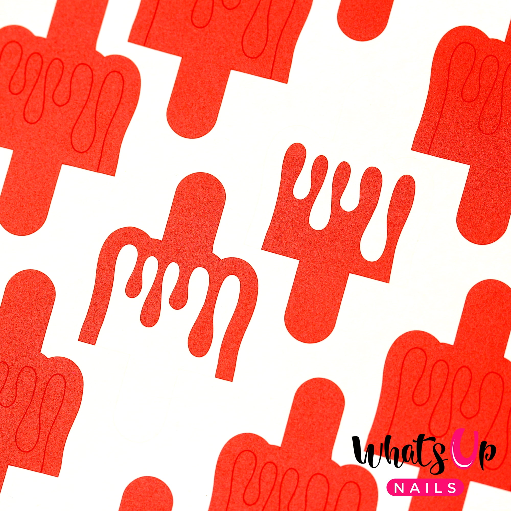 Download Whats Up Nails - Dripping Vinyl Stencils Nail Art Design ...