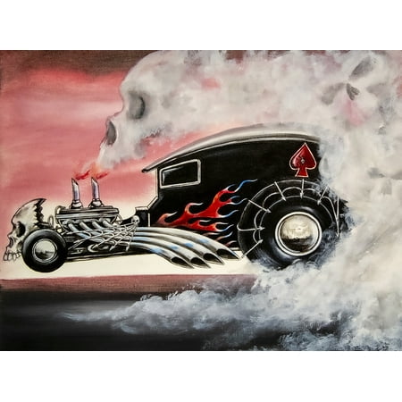 UPC: 0786024262531 | Hot Rod by Ed Capeau 30×40 Giclee Art Painting Reproduction POD