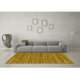 thumbnail image 3 of Ahgly Company Machine Washable Indoor Rectangle Abstract Yellow Contemporary Area Rugs, 7' x 10', 3 of 4