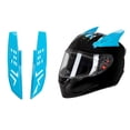 thumbnail image 3 of 5xPlastic Casco De Motocicleta Orejas Cuernos Piezas Decorativas Protectoras Azul, 3 of 8