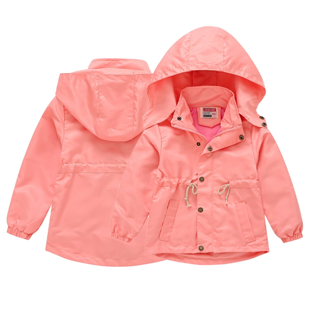 Veste Imperméable Enfant Garçon - Coupe-vent, Capuche, Légère - Pour Printemps/automne - Tailles 2 à 10 Ans - 11