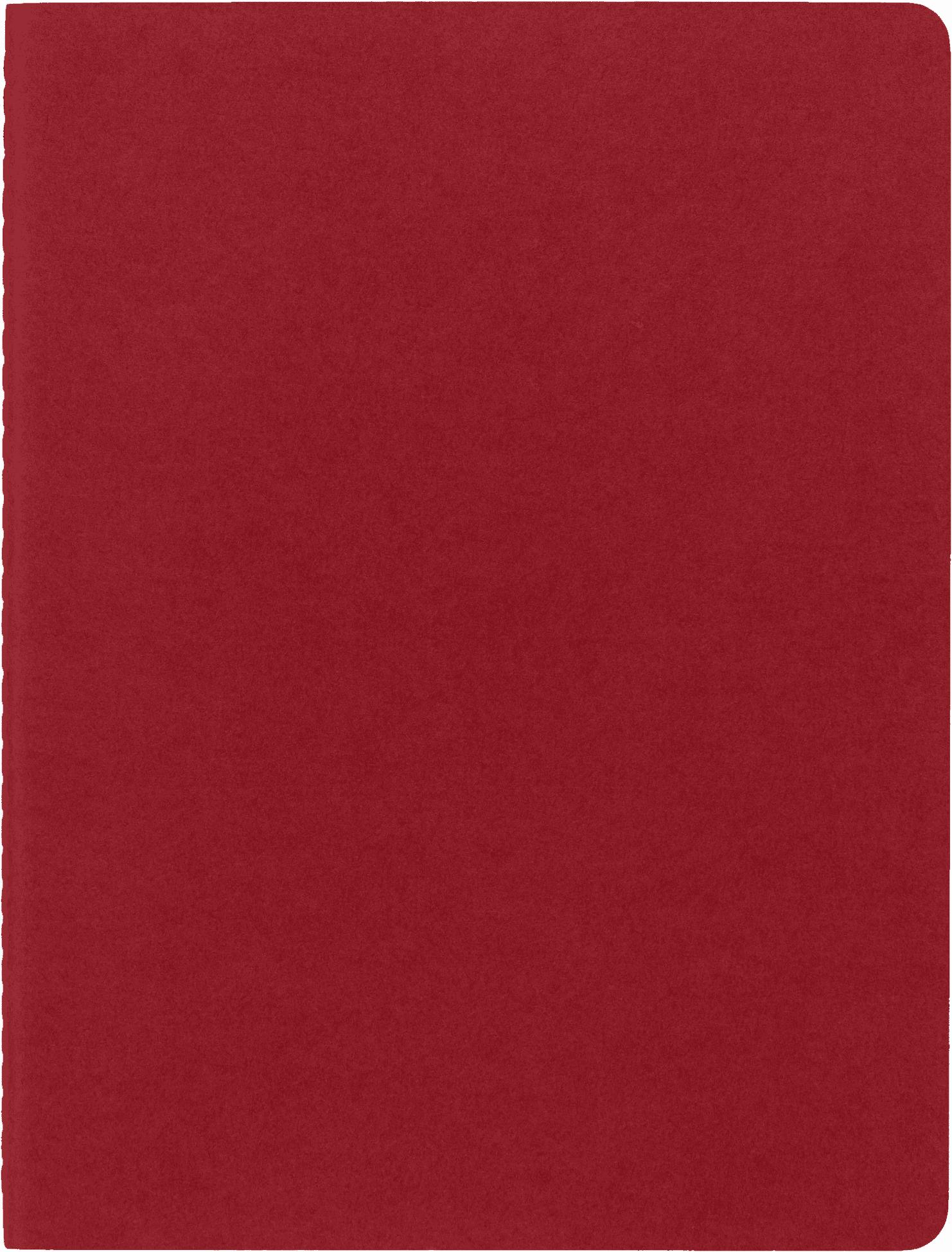 Moleskine Cahier Journals (Set of 3), XL (7.5" x 10"), Ruled, Cranberry Red