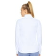 thumbnail image 3 of Expert Brand Women's Drimax Dri Fit Athletic Half Zipper Training Jacket, White, Small, 3 of 5