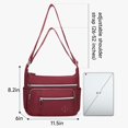 thumbnail image 4 of Crossbody Bags for Women Nylon Waterproof Shoulder Purse Messenger Bag Ladies Multiple Pockets Bag for Travel, 4 of 6