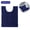 Navy Blue, variant on Hengbo U-Shaped Mat Contour Rug 20 x 20 in Toilet Mat for Bathroom Floor Fluffy Soft Absorbent Water Machine Washable Black