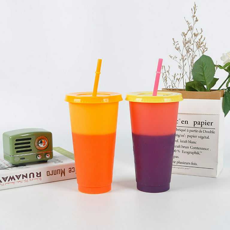 Color Changing Cups, Free straw cleaning brush