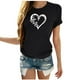 thumbnail image 2 of Fiudx Ofertas de La Semana Blusa de Manga Corta con Cuello Redondo y Estampado a La Moda para Mujer, 2 of 5
