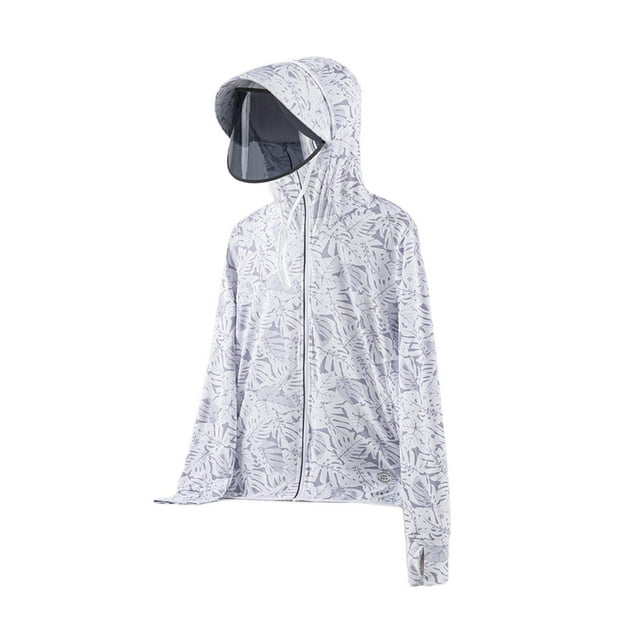 Sudadera con capucha de protección solar para mujer, camisas para el sol, transpirable, de secado rápido, delgada, UPF 50, camisa de refrigeración, ch , SM SunniMix Chaqueta de protección solar