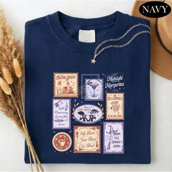 Halloween Midnight Margaritas T-Shirt, Practical Inspired Magic Witchy Graphic Tee, Vintage Halloween Shirt