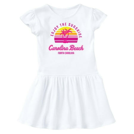 

Inktastic Summer Enjoy the Sunshine Carolina Beach North Carolina Pink Gift Baby Girl Dress