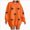 A67-Orange, variant on Halloween Sweatshirt Women Cute Spooky Season Sweatshirts Ghost Fall Embroidered Sweater Pullover Top(Orange,M)