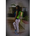 thumbnail image 4 of LINSAY Smart Backpack LED Light Safety Function Green, 4 of 4