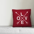 thumbnail image 2 of Creative Products Love Arrows 18x18 Spun Poly Pillow, 2 of 2