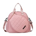 thumbnail image 1 of Bolsa de tenis grande para fitness, con cremallera, multiusos, portátil, para principiantes Rosa, 1 of 8