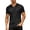 Black, variant on Men’s Short Sleeve Henley Shirt with Button Placket Casual Regular Fit Lightweight Breathable T Shirt Top Army Green 2XL