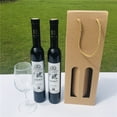 thumbnail image 1 of Pack de 10 bolsas para 2 botellas de cava/vino con cordón textil y ventana, 1 of 4