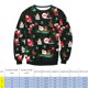 thumbnail image 2 of Jumpingount Sudadera holgada con cuello y manga larga con estampado de Papá Noel Prendas para la parte del cuerpo, 2 of 6