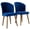 Navy Blue, variant on Sturdy Navy Blue Velvet Chair Set / No Assembly, Blend of Style and Durability