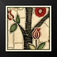 thumbnail image 2 of Meagher, Megan 12x12 Black Modern Framed Museum Art Print Titled - Floral Mosaic III, 2 of 5