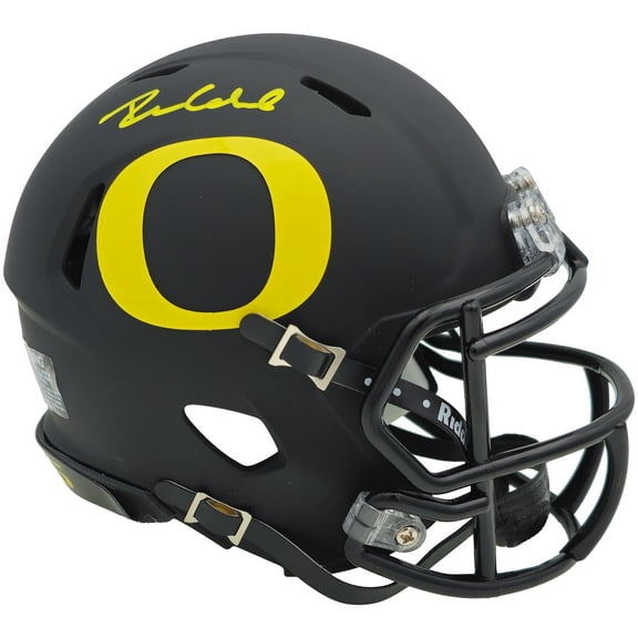 Dillon Gabriel Autographed Oregon Ducks Black Speed Mini Helmet Beckett BAS Witness 235760