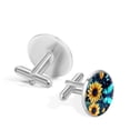 thumbnail image 3 of Sunflower Stylish Mens Stainless Steel Cuff Links for Dress Shirts - Formal Occasions, 3 of 6