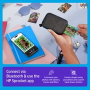 HP Sprocket Portable Photo Printer, Bluetooth Wireless Instant 2x3 Prints for iOS & Android, Black