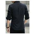 thumbnail image 5 of Htigea Clearance Men's Shirt Long Sleeve Casual Button Down Shirts Casual Outdoor Shirts Black,XXL, 5 of 6