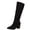 Black, variant on DeHolifer Women's Boots Pointed Toe Mid-Heel Comfortable Knee-High Boots with Side Zipper