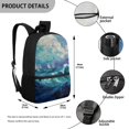 thumbnail image 5 of Uourmeti Durable Backpack for Daily Use School, 17 Inch Personalized School Backpack, Wave and Sailboat Art Pattern, 5 of 6