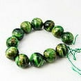 thumbnail image 2 of 5 Strand Natural Green Tiger Eye Beads Strands Dyed & Heated Round Green 8mm, 2 of 2
