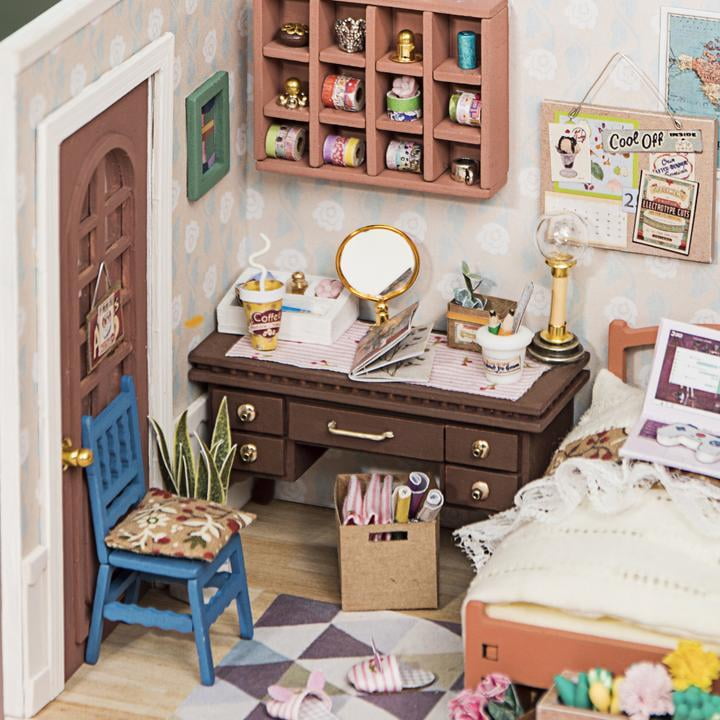 Hands Craft 3D Puzzle DIY Dollhouse Alice's Dreamy Bedroom 