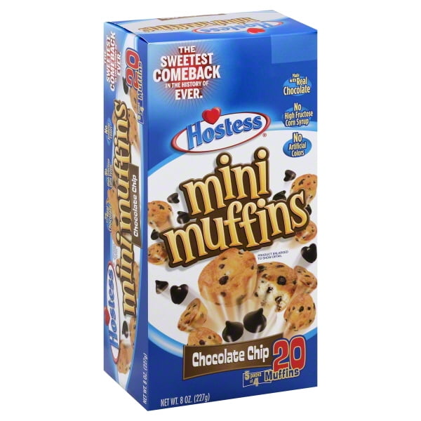 Hostess® Chocolate Chip Mini Muffins 8 oz. Box