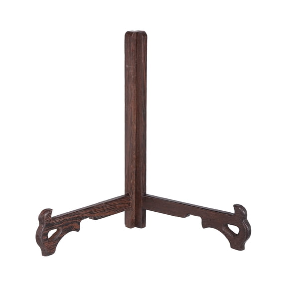 Uxcell Wooden Easel Plate Holder, 9" Small Natural Wood Easels Table Display DIY Stand for Decorative Picture Frame Book Artwork Desktop Ornaments