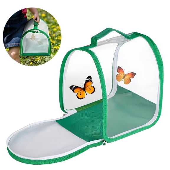 ACDANC 2026 New Small Butterfly Habitat, Insect Mesh Cage, Caterpillar Enclosure, Critter Cage, Bug Terrarium Portable Carry Handle for Outdoor Garden