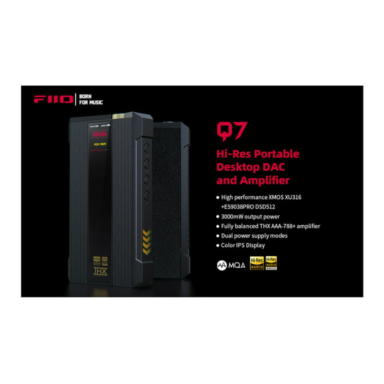 FiiO Q7 High-Resolution Portable Desktop DAC and Fully Balanced