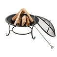 thumbnail image 4 of Sun Joe 30-Inch Round Steel Fire Pit W/ Dome Screen & Poker, 4 of 10