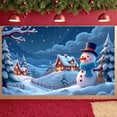 thumbnail image 4 of Snowy Theme Winter Banner Blue Tone Christmas Banner Christmas Winter Scene Snow Scene Banner for Christmas Party Winter Celebration Holiday Decoration, 4 of 9