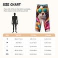 thumbnail image 4 of Lsque Colorful Sunglasses Dog Print Women's Pajama Pants, Lounge Pant - Comfortable Home Wear,Elastic Waistband, Stylish Design-Medium, 4 of 9