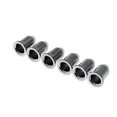 thumbnail image 2 of EeaseCA 6pcs Electric Guitar Body String Buckle Mounting Buckle Ferrule Bushing (Silver), 2 of 3