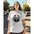 thumbnail image 3 of T Shirts for Women Short Sleeve Cotton Crewneck T-Shirt, Panda Flower Leaf Animal Cartoon Cute Tee Tops Casual Basic T-Shirts, XS-5XL White M, 3 of 7