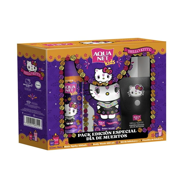 Pack de Higiene Personal Aqua Net Kids de Hello Kitty Edición Especial 4 piezas.