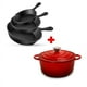 thumbnail image 1 of Combo de Olla de Hierro Fundido Redlemon Róterdam 3.9L y 3 Sartenes Antiadherentes, 1 of 6