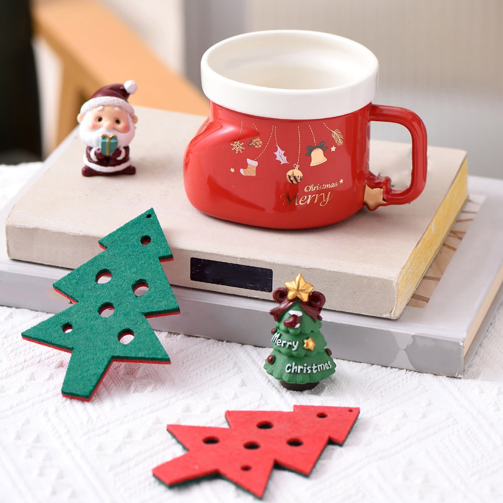 Boreal Craft Christmas Mug Cute Festive Ceramic Coffee Cup Winter