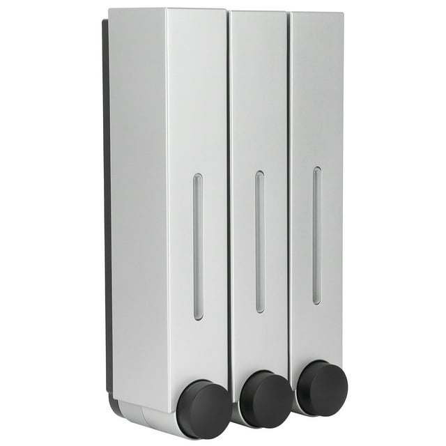 Shower Gel Dispenser,420MLx3 Wall Mounted Hand Shampoo Dispenser Wall Mounted Soap Dispenser Enhanced Features