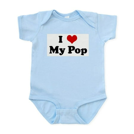 

CafePress - I Love My Pop Infant Bodysuit - Baby Light Bodysuit Size Newborn - 24 Months