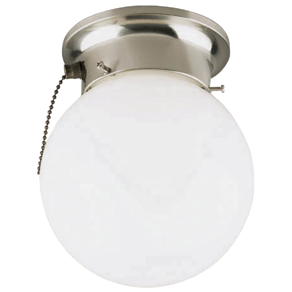 Home Impressions ICL9BNW 6 In. Brushed Nickel Incandescent Flush Mount