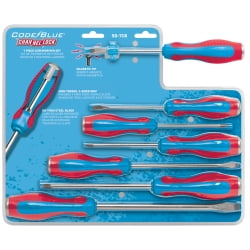 Channellock SD-7CB 7-Piece Screwdriver Set, Code Blue - S144CB, S146CB, S364CB, S388CB, P104CB, P204CB, P306CB